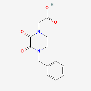 molecular formula C13H14N2O4 B2997682 2-(4-苄基-2,3-二氧哌嗪-1-基)乙酸 CAS No. 1011416-15-1