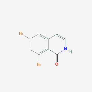 molecular formula C9H5Br2NO B2997689 6,8-Dibromo-1,2-dihydroisoquinolin-1-one CAS No. 1934554-90-1