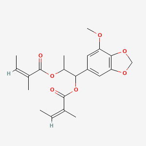 molecular formula C21H26O7 B2997710 Laserine CAS No. 19946-83-9