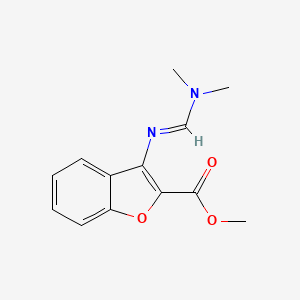 molecular formula C13H14N2O3 B2997717 methyl 3-{[(E)-(dimethylamino)methylidene]amino}-1-benzofuran-2-carboxylate CAS No. 866039-69-2