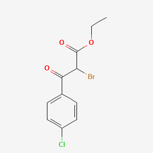 molecular formula C11H10BrClO3 B2997790 Ethyl 2-bromo-3-(4-chlorophenyl)-3-oxopropanoate CAS No. 152559-46-1