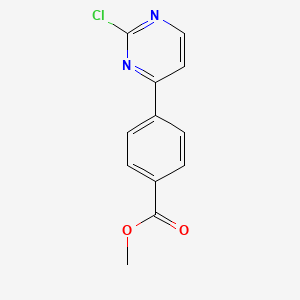 molecular formula C12H9ClN2O2 B2997805 Methyl 4-(2-chloropyrimidin-4-yl)benzoate CAS No. 1026029-33-3