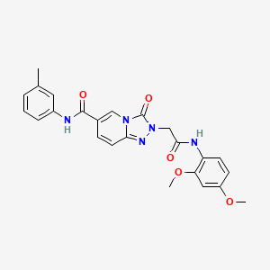 5-(3-Chlorophenyl)-3-[4-(2-methyl-1,3-thiazol-4-yl)phenyl]-1,2,4-oxadiazole