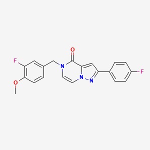 5-(3-fluoro-4-methoxybenzyl)-2-(4-fluorophenyl)pyrazolo[1,5-a]pyrazin-4(5H)-one