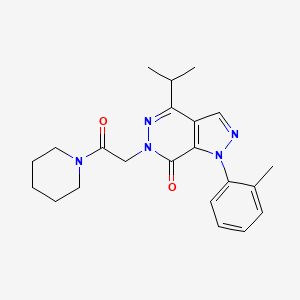 4-isopropyl-6-(2-oxo-2-(piperidin-1-yl)ethyl)-1-(o-tolyl)-1H-pyrazolo[3,4-d]pyridazin-7(6H)-one