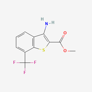 Methyl 3-amino-7-(trifluoromethyl)-1-benzothiophene-2-carboxylate