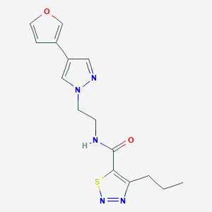 N-(2-(4-(furan-3-yl)-1H-pyrazol-1-yl)ethyl)-4-propyl-1,2,3-thiadiazole-5-carboxamide