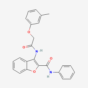 N-phenyl-3-(2-(m-tolyloxy)acetamido)benzofuran-2-carboxamide