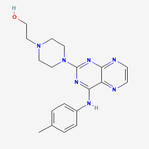 2-(4-(4-(p-Tolylamino)pteridin-2-yl)piperazin-1-yl)ethanol