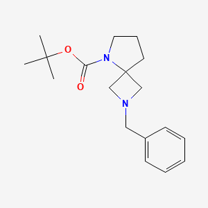 molecular formula C25H34N2O5S B2997865 Tert-butyl 2-benzyl-2,5-diazaspiro[3.4]octane-5-carboxylate CAS No. 1415562-45-6