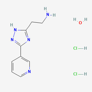 {2-[3-(3-Pyridinyl)-1H-1,2,4-triazol-5-yl]ethyl}amine dihydrochloride hydrate