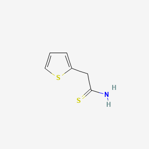 molecular formula C6H7NS2 B2997868 2-(Thiophen-2-yl)ethanethioamide CAS No. 58197-03-8