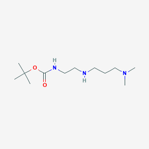 molecular formula C12H27N3O2 B2997873 tert-butyl N-[2-[3-(dimethylamino)propylamino]ethyl]carbamate CAS No. 1044679-59-5