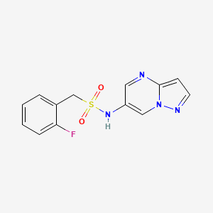 1-(2-fluorophenyl)-N-pyrazolo[1,5-a]pyrimidin-6-ylmethanesulfonamide