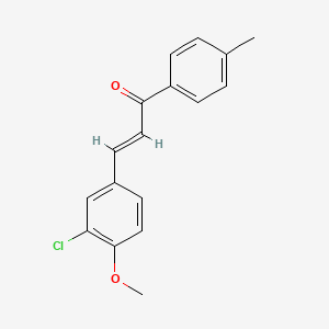 (E)-3-(3-chloro-4-methoxyphenyl)-1-(4-methylphenyl)prop-2-en-1-one