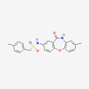 N-(8-methyl-11-oxo-10,11-dihydrodibenzo[b,f][1,4]oxazepin-2-yl)-1-(p-tolyl)methanesulfonamide