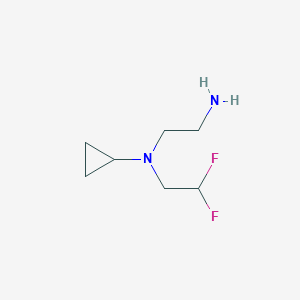 N-(2-aminoethyl)-N-(2,2-difluoroethyl)cyclopropanamine
