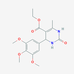 Ethyl 6-methyl-2-oxo-4-(3,4,5-trimethoxyphenyl)-1,2,3,4-tetrahydropyrimidine-5-carboxylate