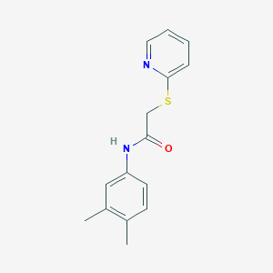 N-(3,4-dimethylphenyl)-2-(pyridin-2-ylsulfanyl)acetamide