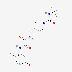 N1-((1-(tert-butylcarbamoyl)piperidin-4-yl)methyl)-N2-(2,5-difluorophenyl)oxalamide