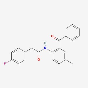 N-(2-benzoyl-4-methylphenyl)-2-(4-fluorophenyl)acetamide