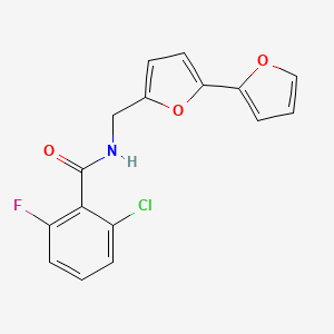 N-([2,2'-bifuran]-5-ylmethyl)-2-chloro-6-fluorobenzamide