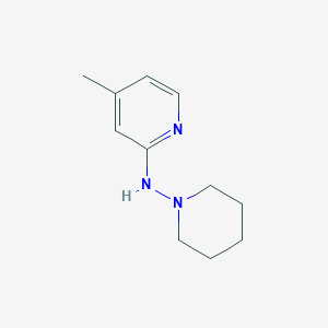 4-methyl-N-piperidin-1-ylpyridin-2-amine