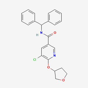 N-benzhydryl-5-chloro-6-((tetrahydrofuran-3-yl)oxy)nicotinamide