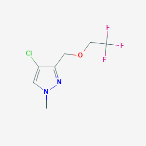 4-chloro-1-methyl-3-[(2,2,2-trifluoroethoxy)methyl]-1H-pyrazole