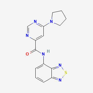 N-(benzo[c][1,2,5]thiadiazol-4-yl)-6-(pyrrolidin-1-yl)pyrimidine-4-carboxamide