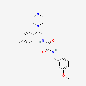 N1-(3-methoxybenzyl)-N2-(2-(4-methylpiperazin-1-yl)-2-(p-tolyl)ethyl)oxalamide