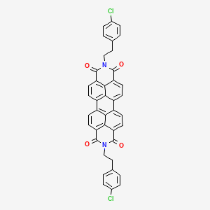 molecular formula C40H24Cl2N2O4 B2997937 N,N'-Bis[2-(4-chloro-phenyl)-ethyl]-3,4,9,10-perylene dicarboximide CAS No. 215726-51-5
