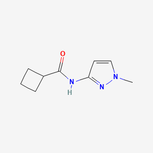 molecular formula C9H13N3O B2997938 N-(1-Methylpyrazol-3-yl)cyclobutanecarboxamide CAS No. 1857265-24-7