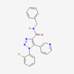 N-benzyl-1-(2-chlorophenyl)-5-(pyridin-3-yl)-1H-1,2,3-triazole-4-carboxamide