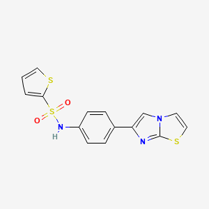 N-(4-imidazo[2,1-b][1,3]thiazol-6-ylphenyl)thiophene-2-sulfonamide