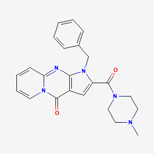 molecular formula C23H23N5O2 B2997964 1-benzyl-2-(4-methylpiperazine-1-carbonyl)pyrido[1,2-a]pyrrolo[2,3-d]pyrimidin-4(1H)-one CAS No. 896638-67-8