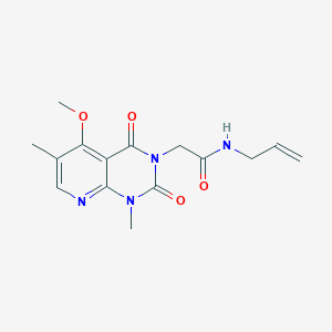 N-allyl-2-(5-methoxy-1,6-dimethyl-2,4-dioxo-1,2-dihydropyrido[2,3-d]pyrimidin-3(4H)-yl)acetamide