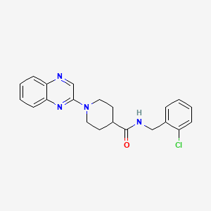 N-(2-chlorobenzyl)-1-quinoxalin-2-ylpiperidine-4-carboxamide