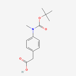 2-(4-(tert-Butoxycarbonyl(methyl)amino) phenyl)acetic acid