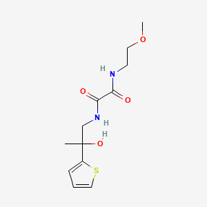 N1-(2-hydroxy-2-(thiophen-2-yl)propyl)-N2-(2-methoxyethyl)oxalamide