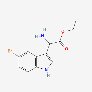 ethyl 2-amino-2-(5-bromo-1H-indol-3-yl)acetate