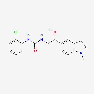 B2998003 1-(2-Chlorophenyl)-3-(2-hydroxy-2-(1-methylindolin-5-yl)ethyl)urea CAS No. 1706323-71-8