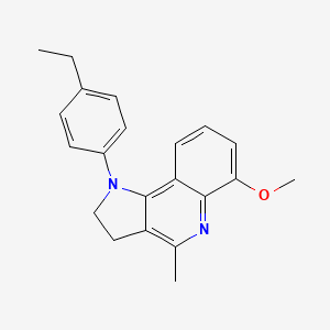 molecular formula C21H22N2O B2998008 1-(4-ethylphenyl)-6-methoxy-4-methyl-2,3-dihydro-1H-pyrrolo[3,2-c]quinoline CAS No. 860789-56-6