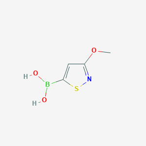 molecular formula C4H6BNO3S B2998025 (3-Methoxy-1,2-thiazol-5-yl)boronic acid CAS No. 2246660-91-1