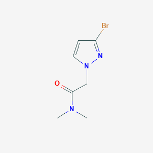 molecular formula C7H10BrN3O B2998029 2-(3-Bromo-1H-pyrazol-1-yl)-N,N-dimethylacetamide CAS No. 1427024-60-9