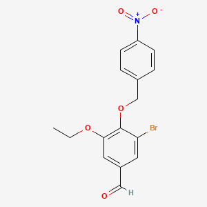 3-Bromo-5-ethoxy-4-[(4-nitrobenzyl)oxy]benzaldehyde