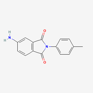 molecular formula C15H12N2O2 B2998074 5-Amino-2-(4-methylphenyl)isoindole-1,3-dione CAS No. 20871-06-1