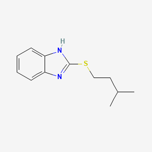 molecular formula C12H16N2S B2998091 2-(isopentylthio)-1H-benzo[d]imidazole CAS No. 100255-10-5