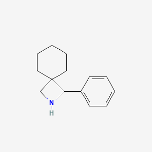 molecular formula C14H19N B2998233 1-Phenyl-2-azaspiro[3.5]nonane CAS No. 1871889-41-6
