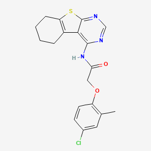 2-(4-chloro-2-methylphenoxy)-N-(5,6,7,8-tetrahydro-[1]benzothiolo[2,3-d]pyrimidin-4-yl)acetamide